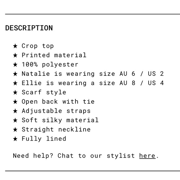 NWOT Princess Polly Silky Bandana Top - Picture 6 of 7